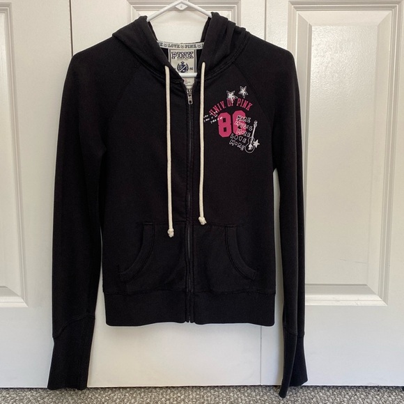 VS Pink Black Hoodie S - Picture 1 of 3